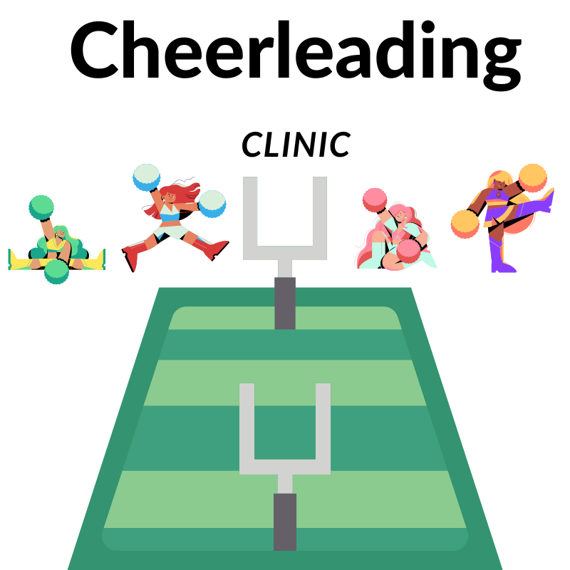 Cheerleading Clinic (6/17 - 6/20): 9:00 AM - 12:00 PM