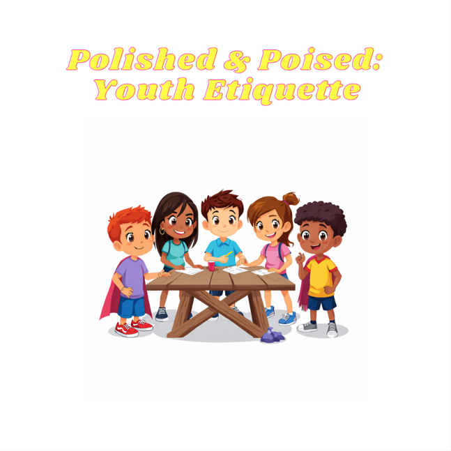 Polished & Poised: Youth Etiquette (3rd-6th) (6/1 - 6/4): 1:00 PM - 4:00 PM