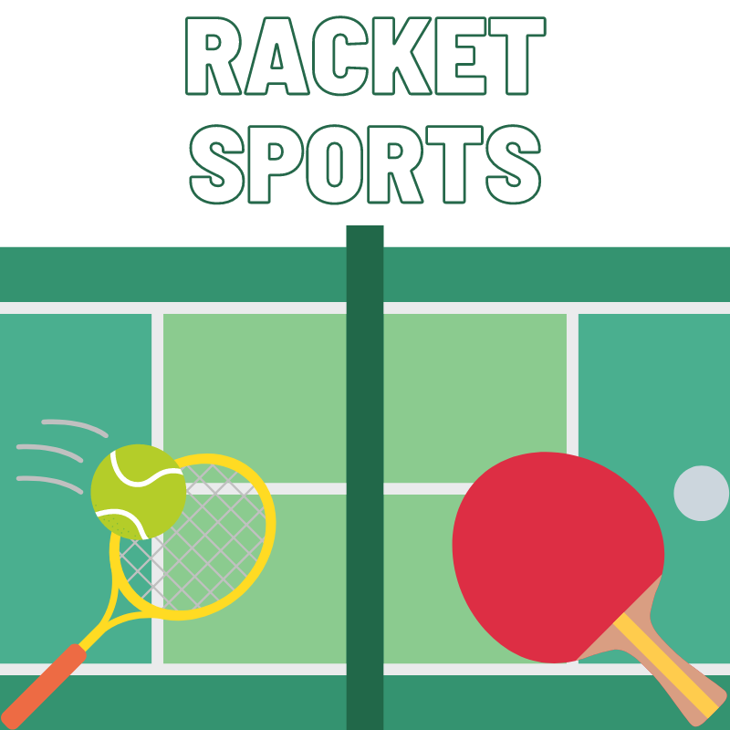 Racket Sports (7/8 - 7/11): 9:00 AM - 12:00 PM