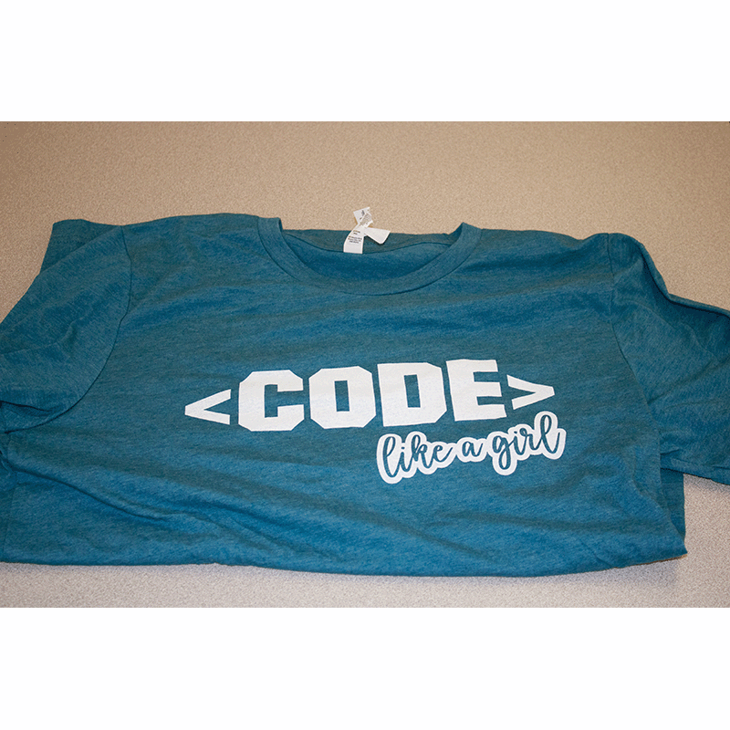 Marine - Code Like a Girl T-Shirt