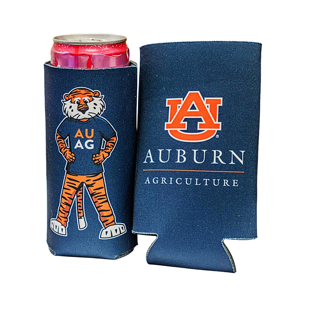 AU College of Ag Aubie 12oz Slim Seltzer Koozie