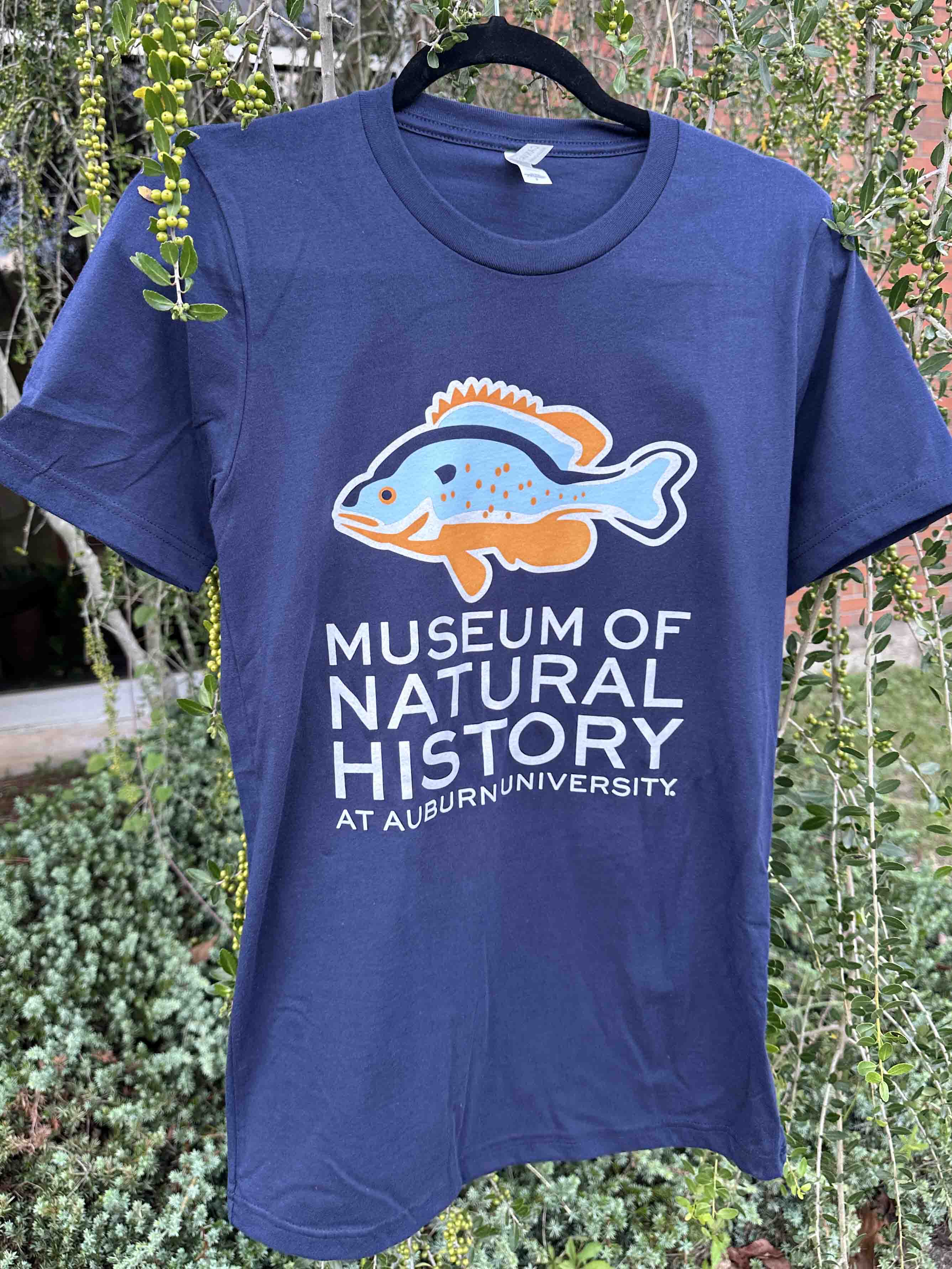 AUMNH Navy Fish Logo T-shirt