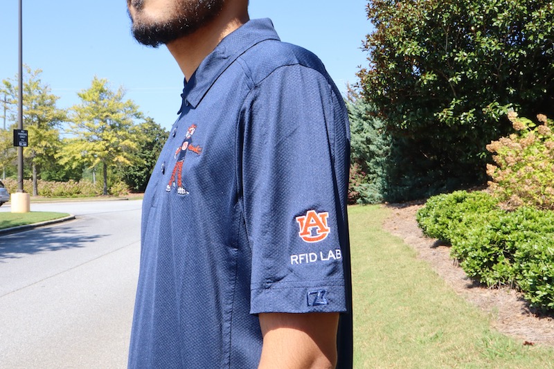 Navy RFID Aubie Polo