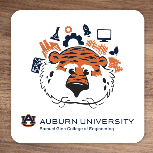 Aubie Engineering Sticker - Square
