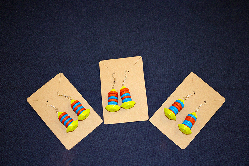V5 High Stakes 3D printed Earrings (6 Rings)