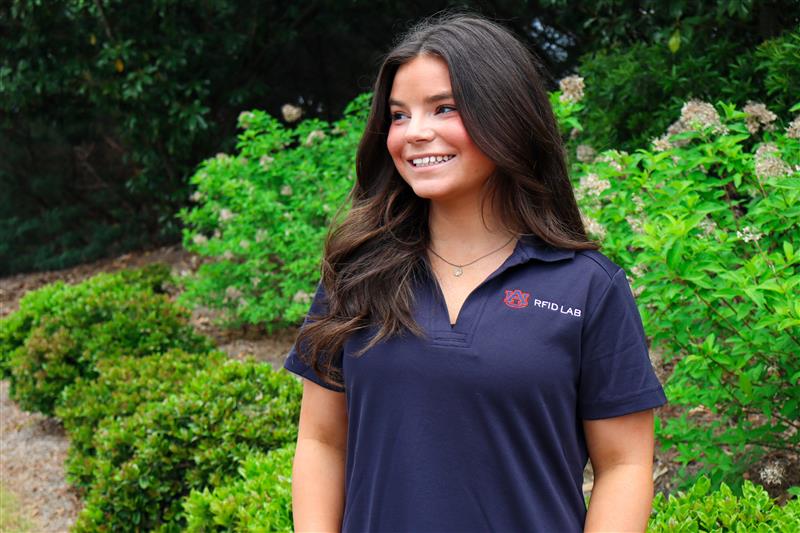 Auburn RFID Ladies Navy Polo
