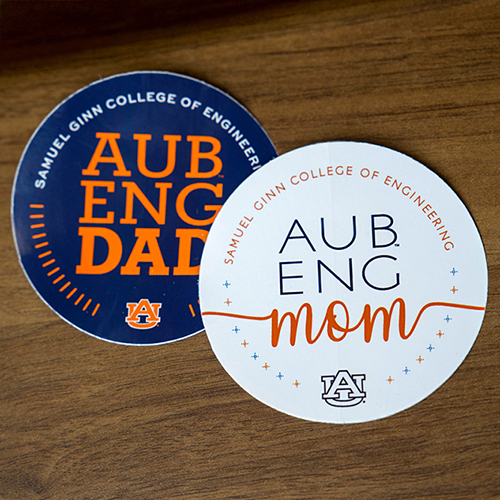 Engineering Mom & Dad Sticker - Circle