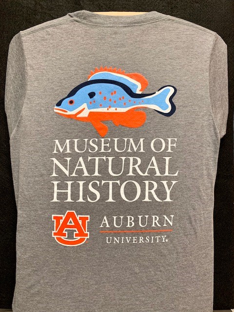AUMNH Heather Grey Fish T-shirt