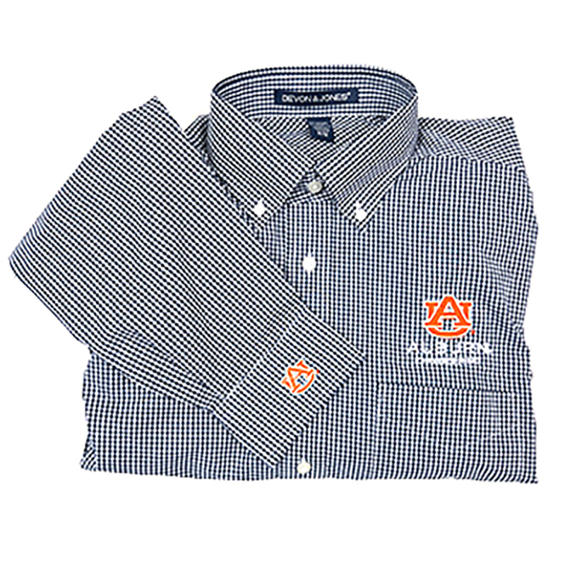 Men's Devon & Jones® Gingham Check (Navy-Final Sale)