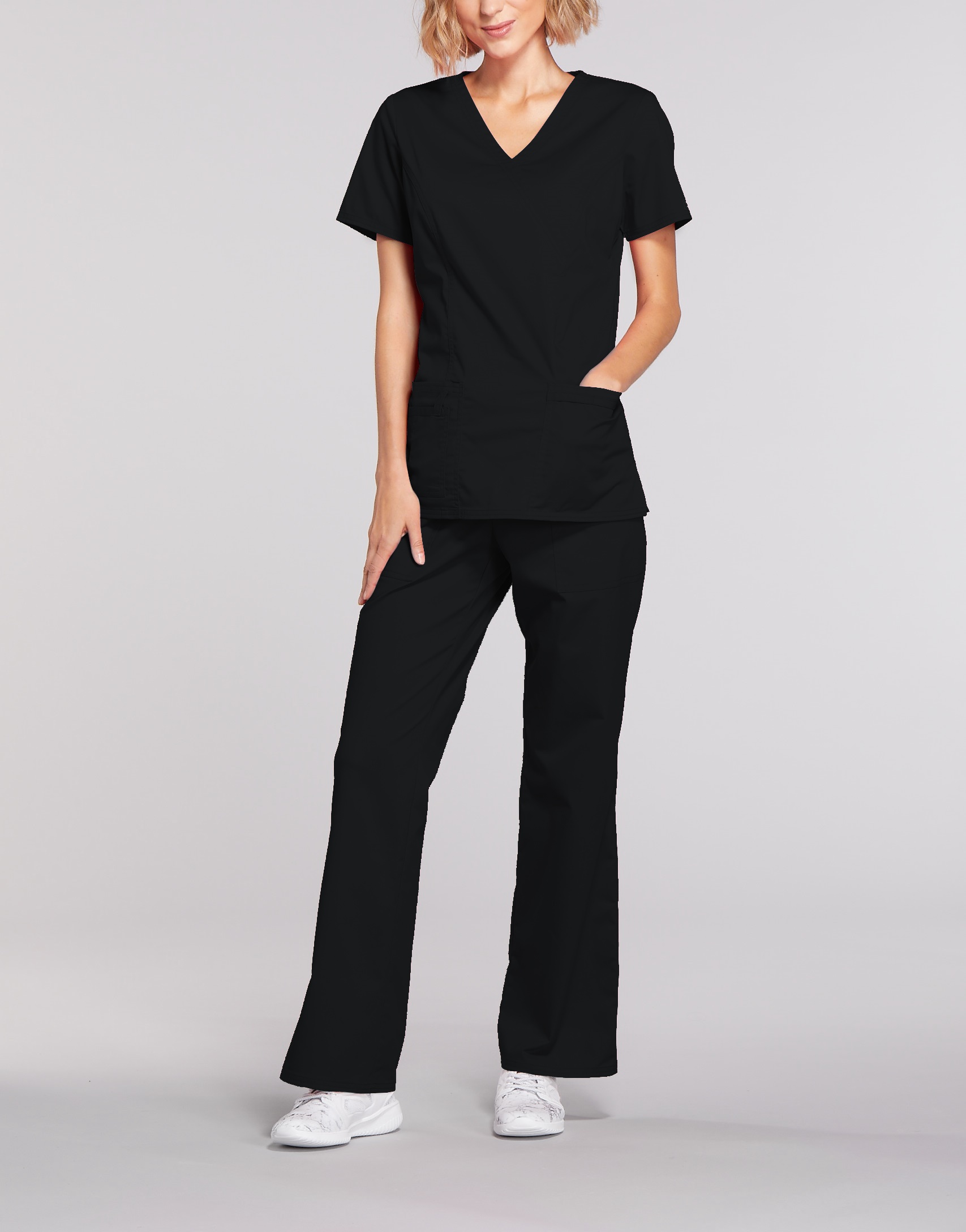 Cherokee Core Stretch Mock Wrap Top, 4728