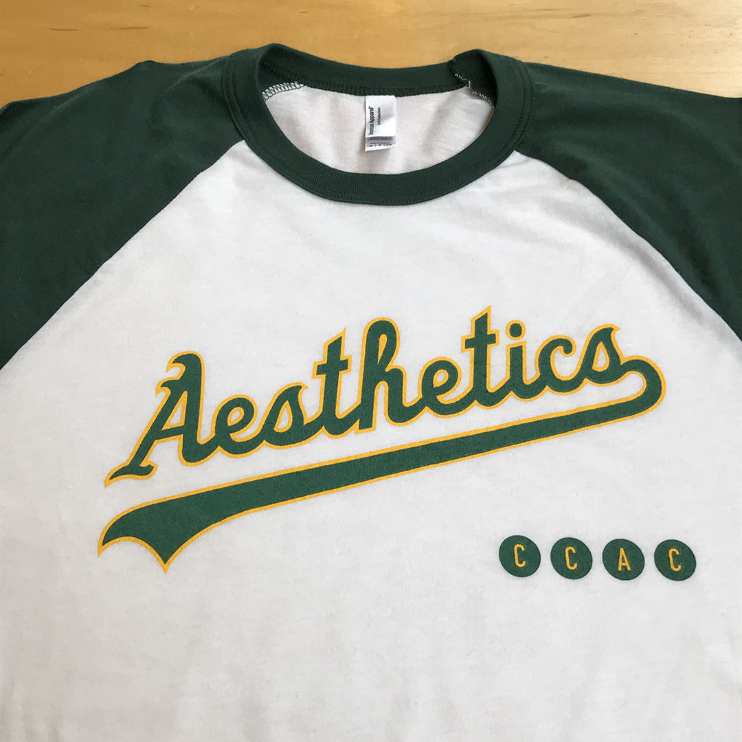 CCAC Aesthetics baseball shirt