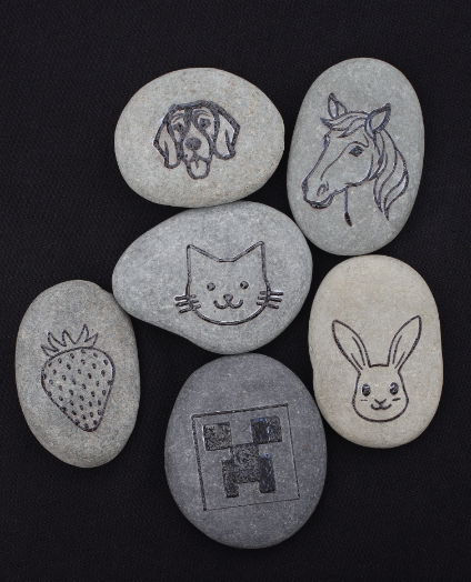 Premade Engraved Rock Designs