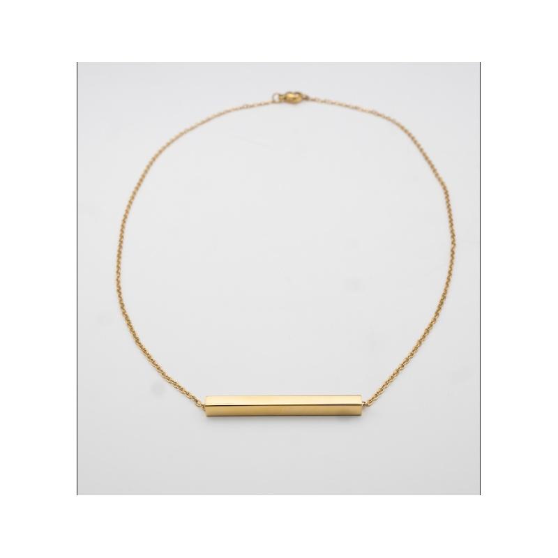 Classic Engravable Bar Necklace