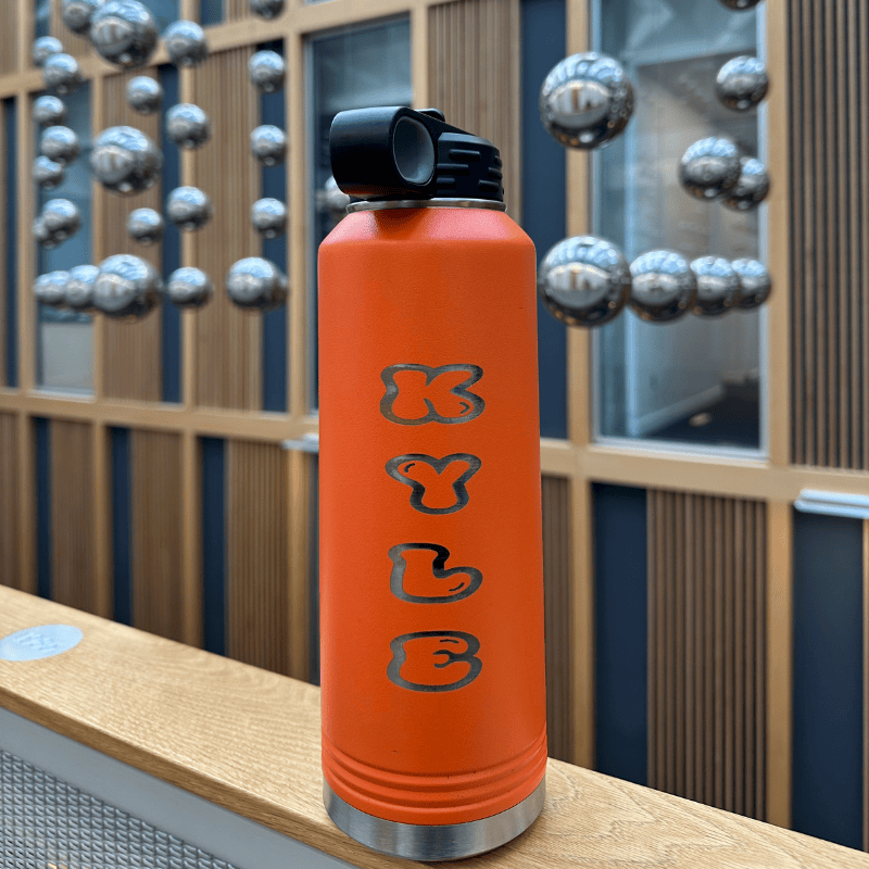32oz Custom Engraved Metal Water Bottle