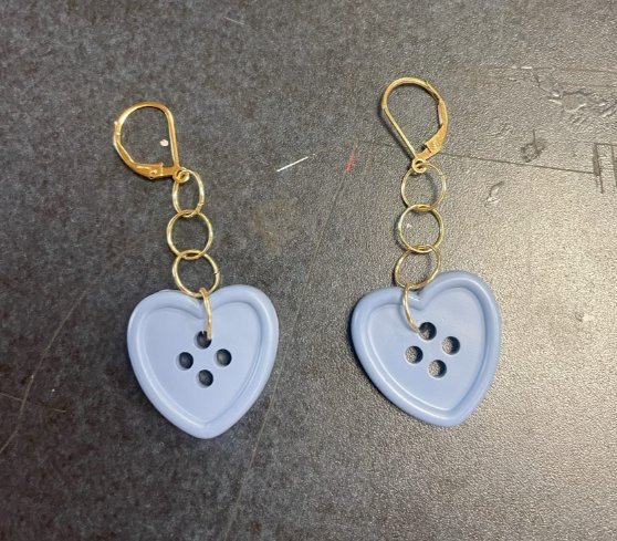 Button Earrings
