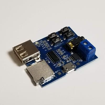 MP3 Format Decoder Board with Amplifier
