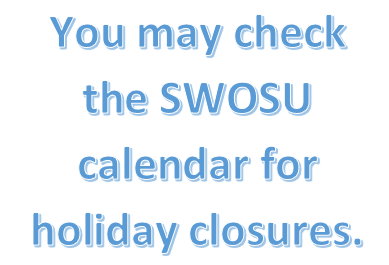 Click the link below to see the SWOSU calendar.