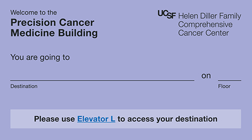 MB_PCMB_Info Precision Cancer Medicine Building Appointment Cards