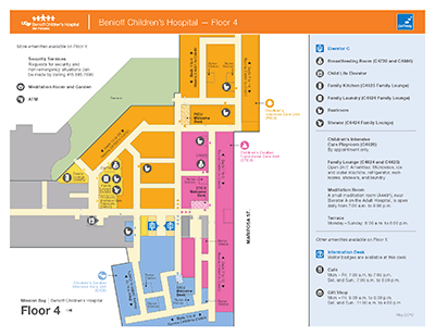 Mission Bay Benioff Children's Hospital 4th Floor Map