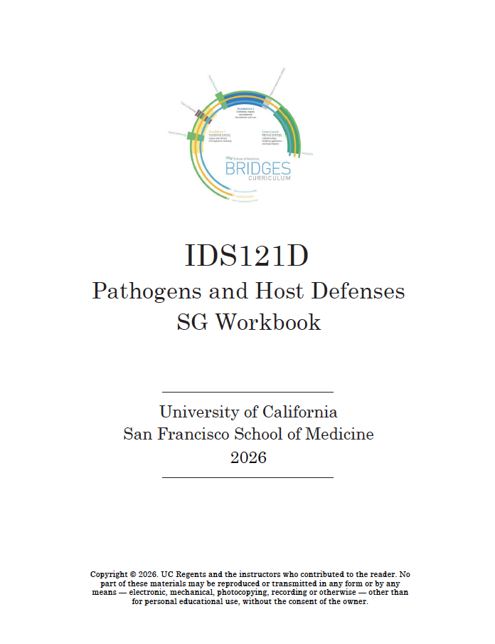 IDS 121D Pathogens and Host Defenses 2026 - Workbook