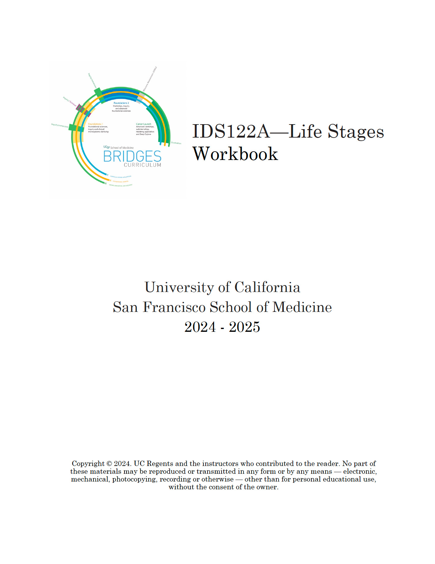 Life Stages 2024-2025 - Workbook