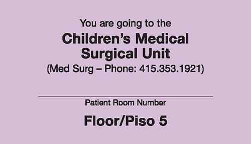 MB_BCH_05_FL Children's Medical Surgical Unit Cards