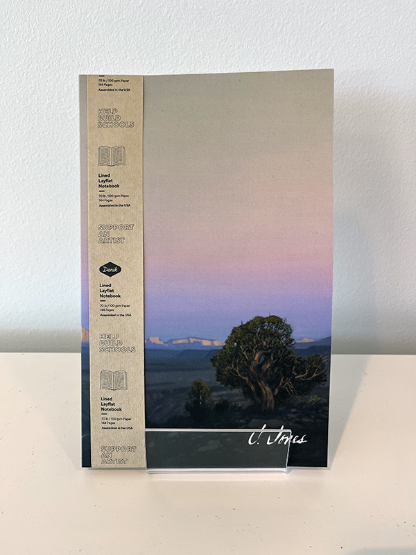 Jimmie Jones Softcover Notebook: Moonrise Over Zion