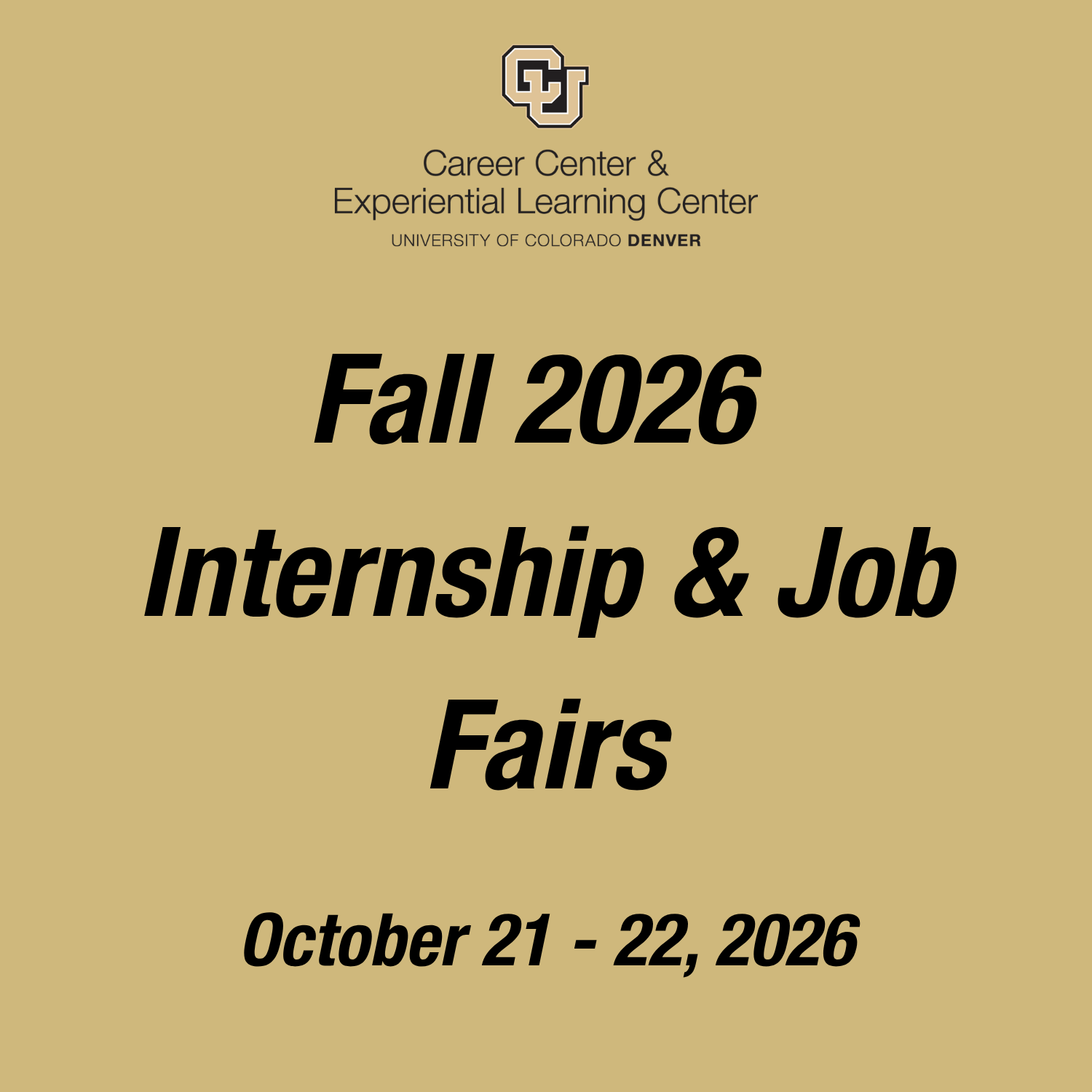 CU Denver Fall 2026 Internship & Job Fairs