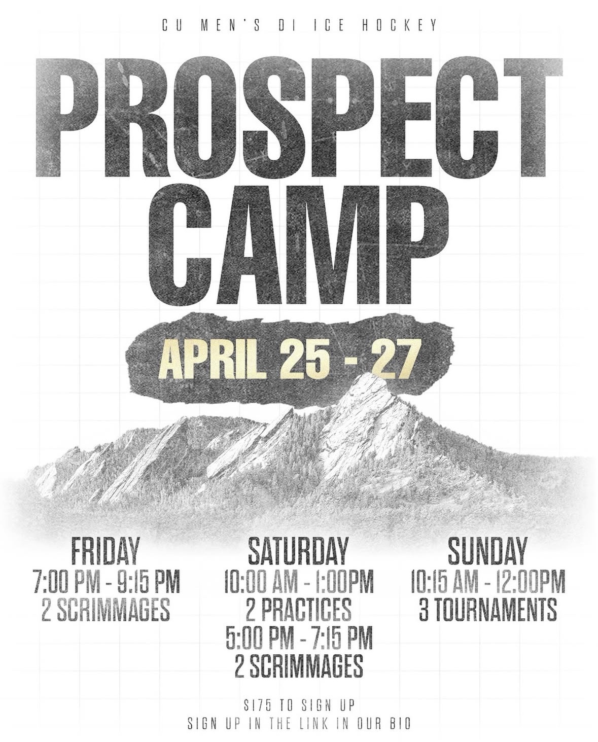 CU  Men's D1 Ice Hockey Prospect Camp