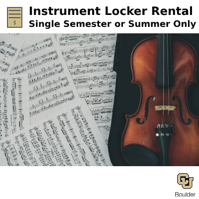 Instrument Locker Rental - Single Semester or Summer Only