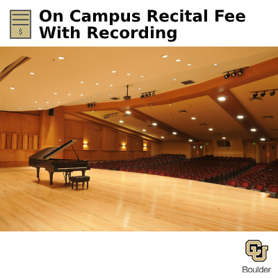 Recital Fee with Recording & Livestream
