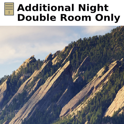 Additional Night Double Room Only (does not include meal ticket)