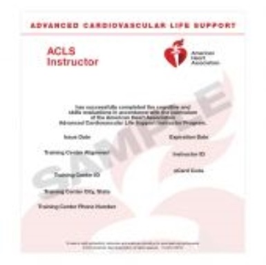 ACLS Instructor - Internal