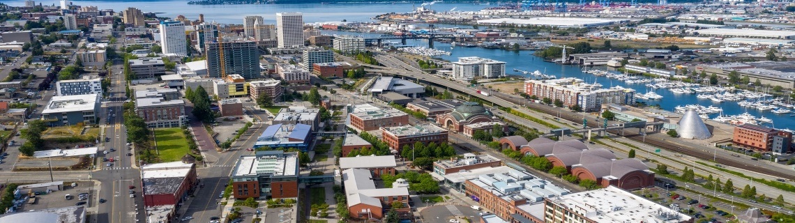 Photo of UW Tacoma Campus from above