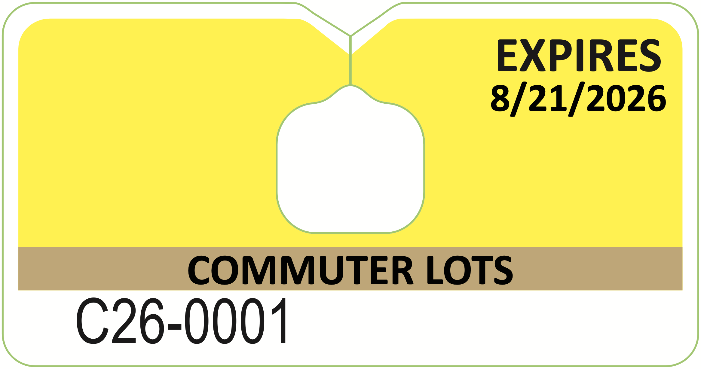Parking Permit (Yellow) - Commuter Students - Full-Time - 12 credits or more