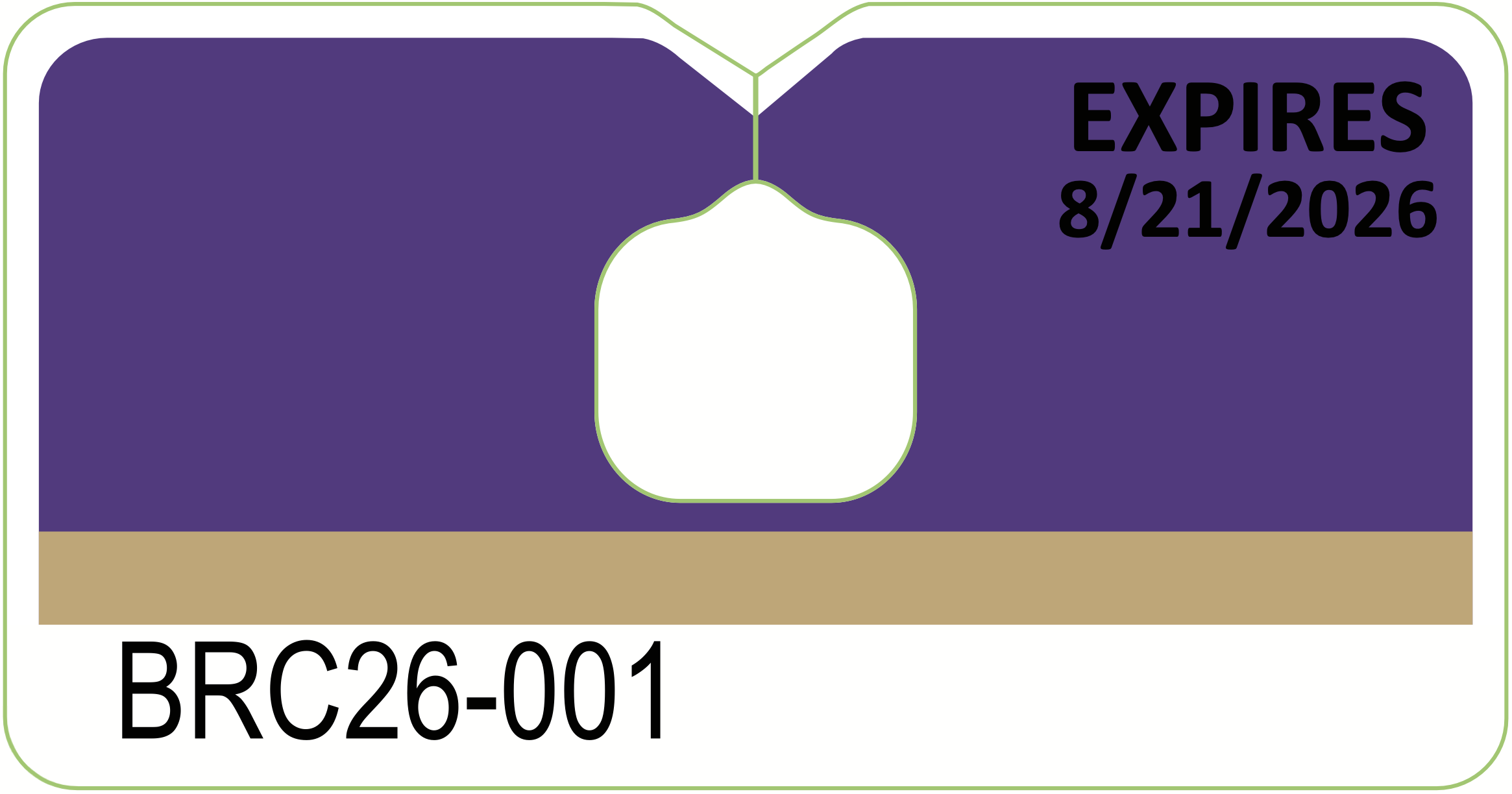 Parking Permit (Purple) - Resident Students - Benjamin Rush Lot