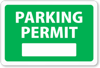 Parking Permit (Green) - Yorktown Resident Students