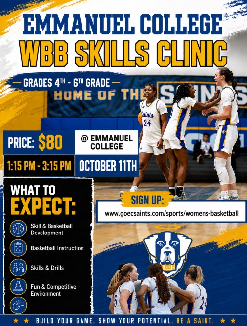 Emmanuel College Women's Basketball Clinic-2026-Grades 4-6
