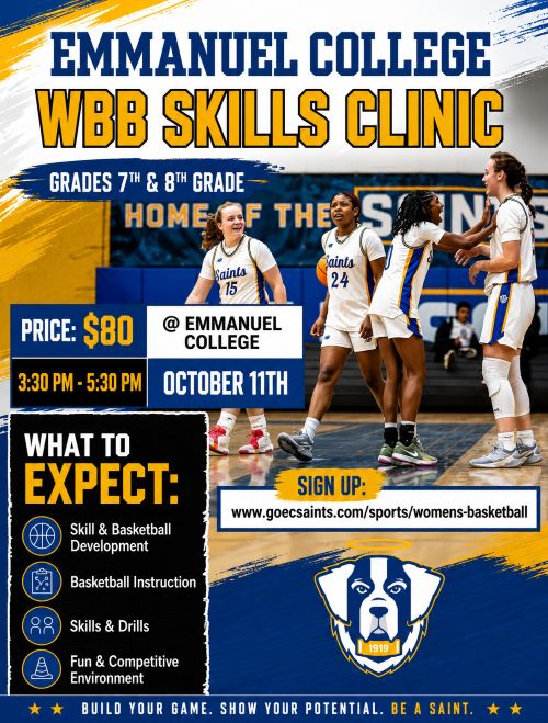 Emmanuel College Women's Basketball Clinic-2026-Grades 7-8