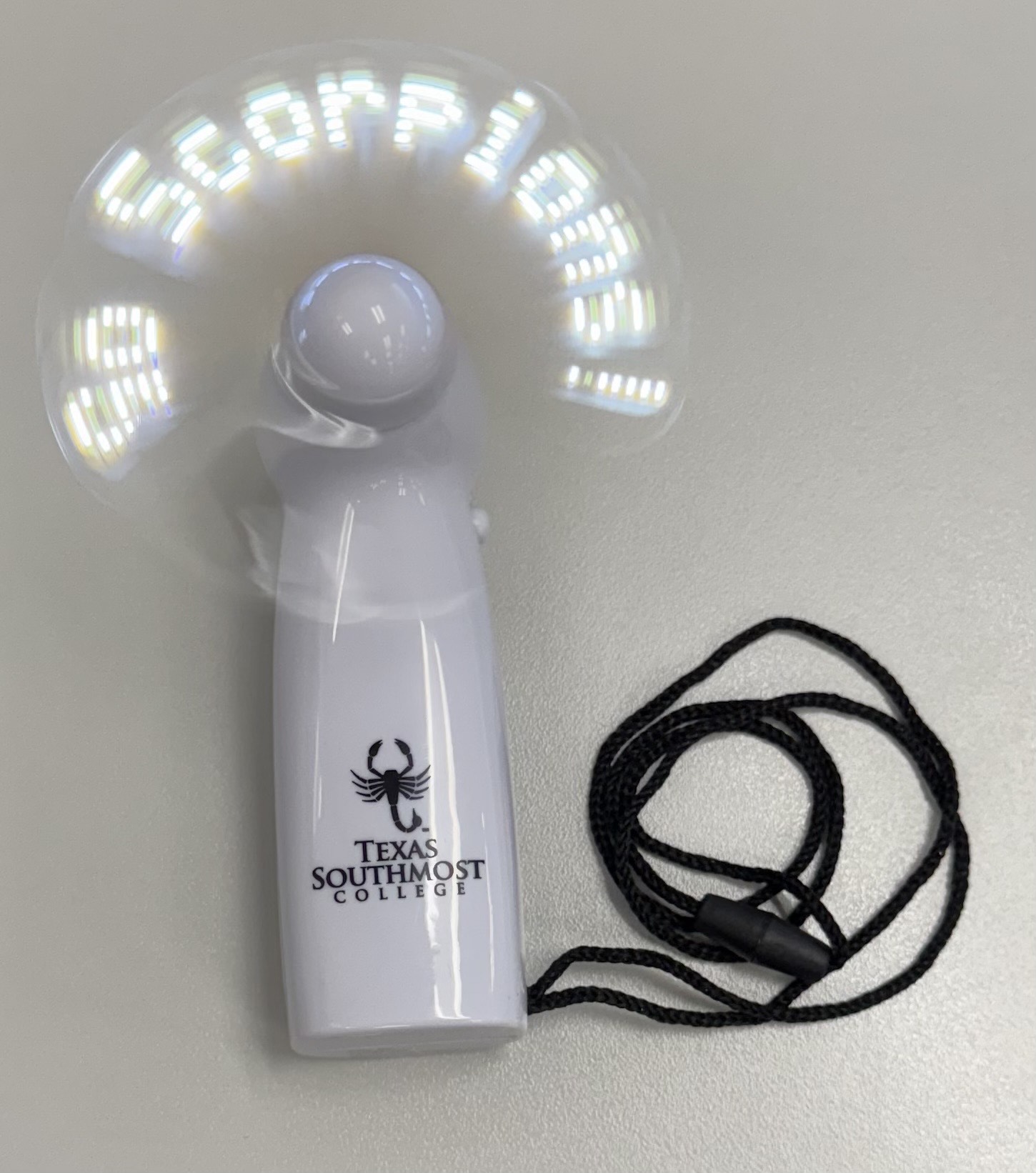 Pre-Programmed Message Fan - White