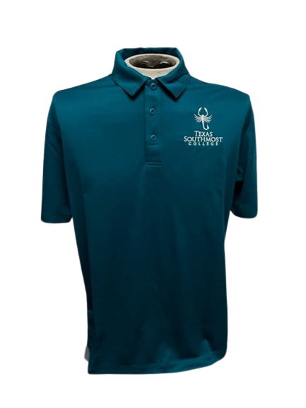 Mens Performance Sport Polo Teal