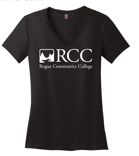 V-Neck RCC Logo Perfect Weight T Black Extra Large