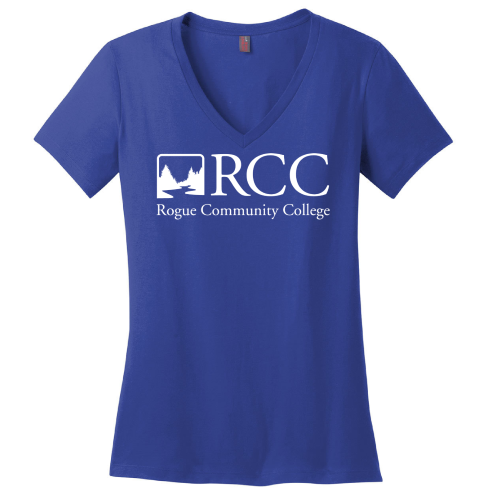 V-Neck RCC Logo Perfect Weight T Deep Royal 4XL