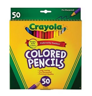 Crayola Colored Pencils 50pk Asst Colors