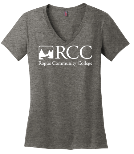 V-Neck RCC Logo Perfect Weight T Heathered Charcoal Extra Large