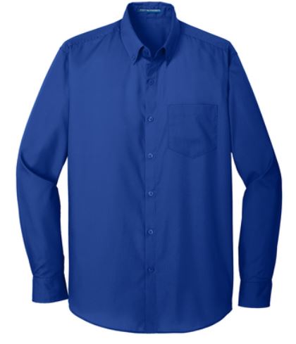 Port Authority Long Sleeve Carefree Poplin Shirt W100 2XL