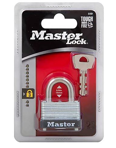 Master Lock 22D Padlock w/keys