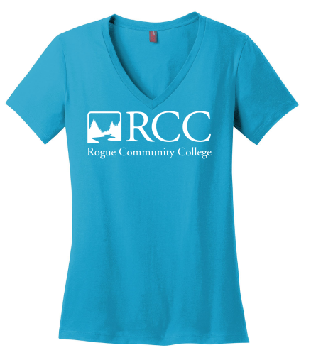 V-Neck RCC Logo Perfect Weight T Bright Turquoise 2XL