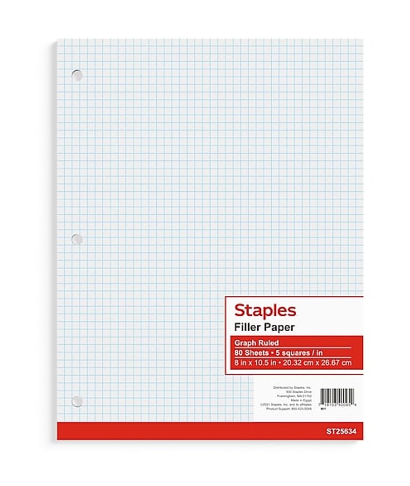 Graph Paper (pack of 80 sheets)