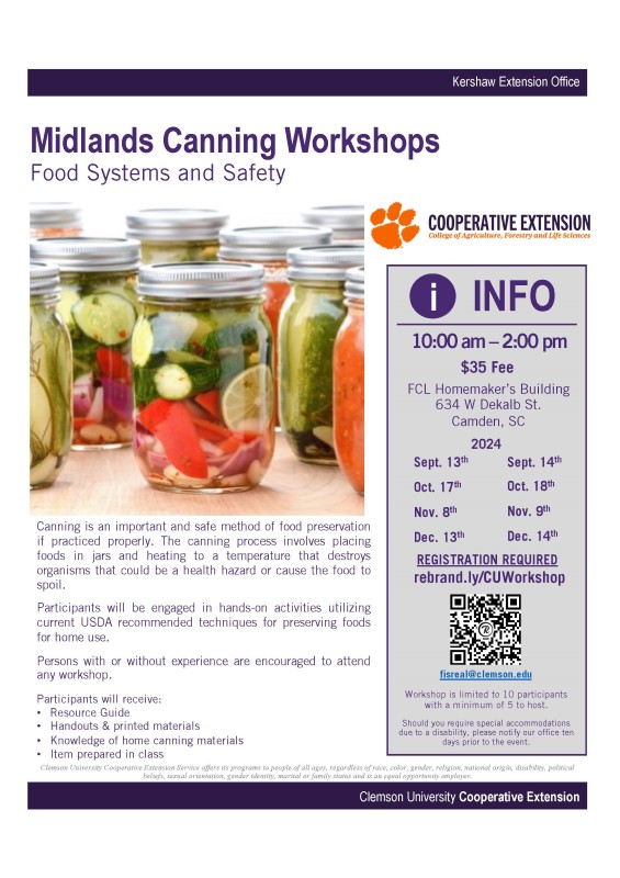 Midlands Canning Workshops